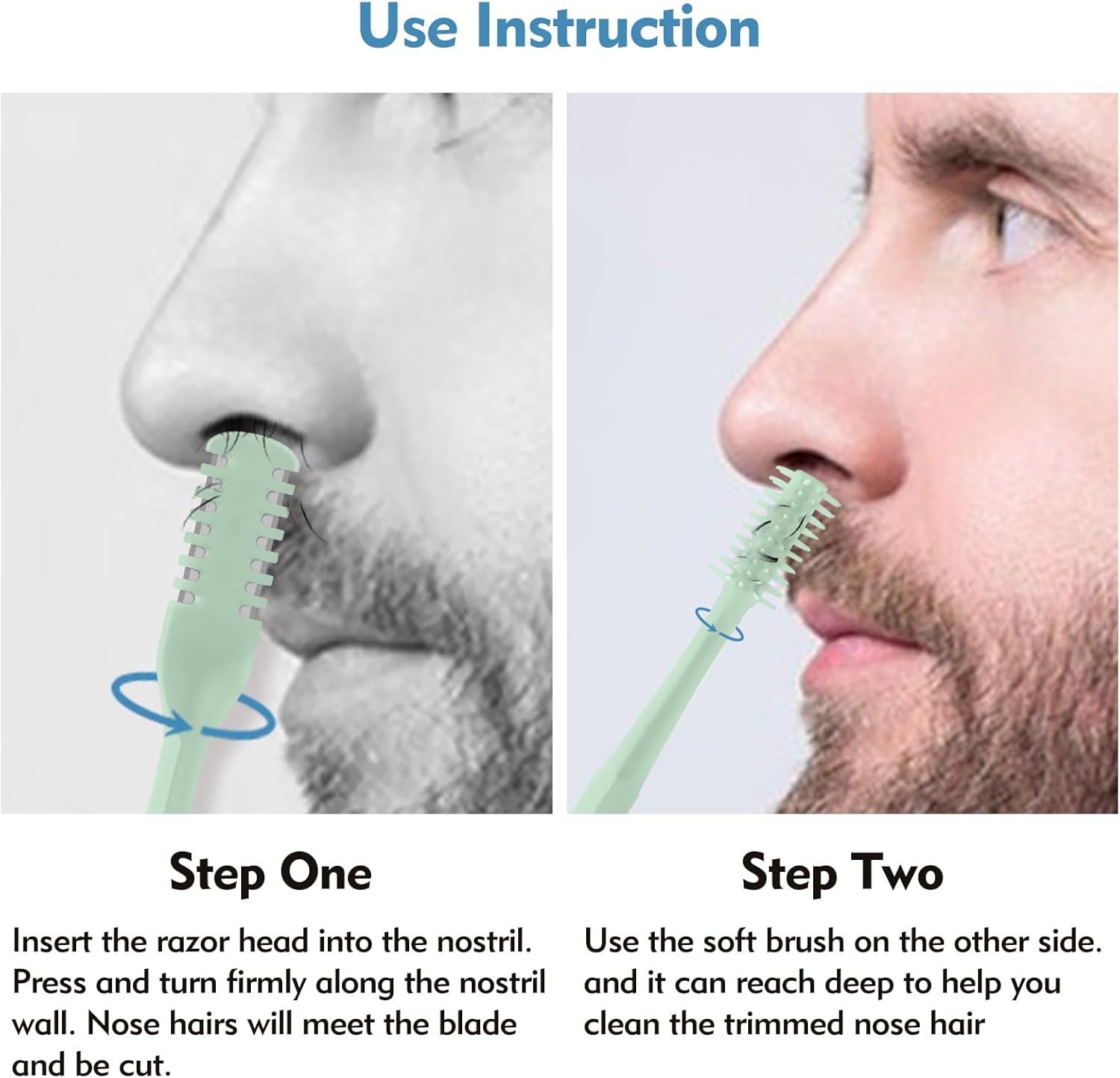 5/20/50Pcs 2-in-1 Nasal Cutter - Men'S Grooming Scissors recension och pris