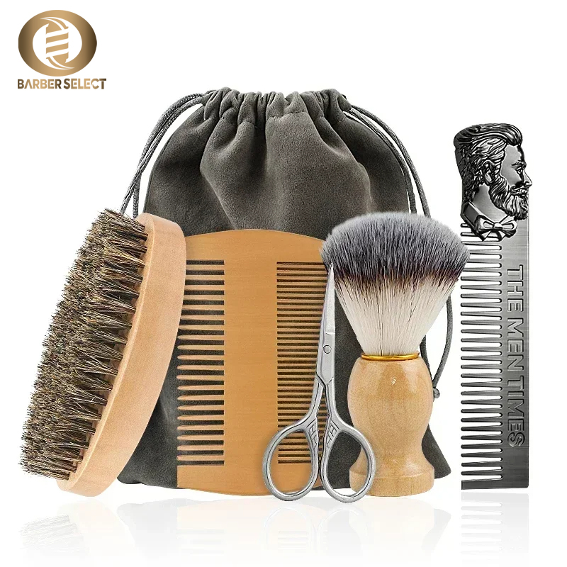Boar Bristle Wood Beard Brush  - Men'S Grooming Bag recension och pris