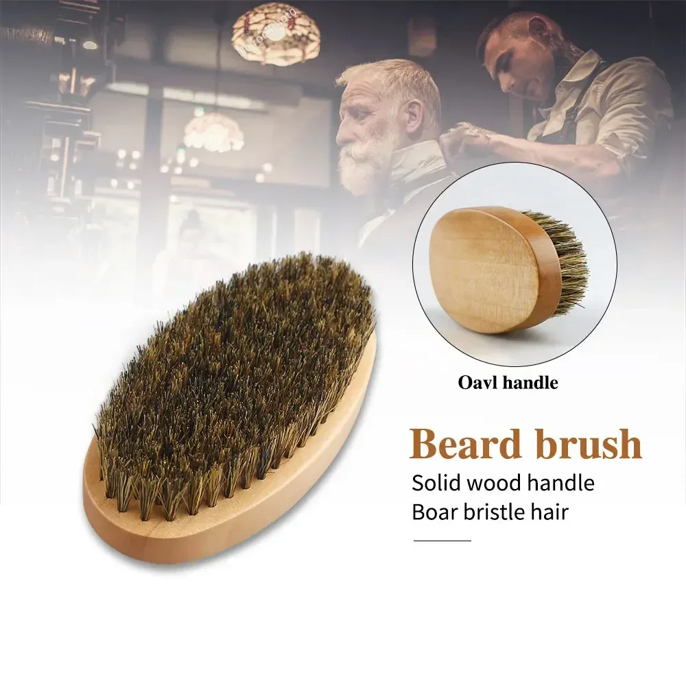 Boar Bristle Wood Beard Brush  - Men'S Grooming Bag recension och pris