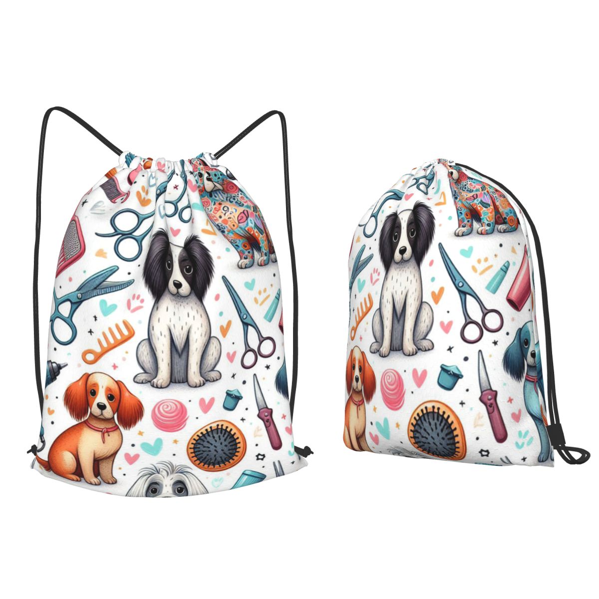 Dog Grooming Printed Backpacks - Men'S Grooming Bag recension och pris