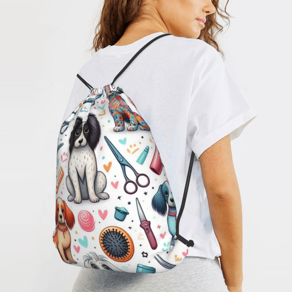 Dog Grooming Printed Backpacks - Men'S Grooming Bag recension och pris