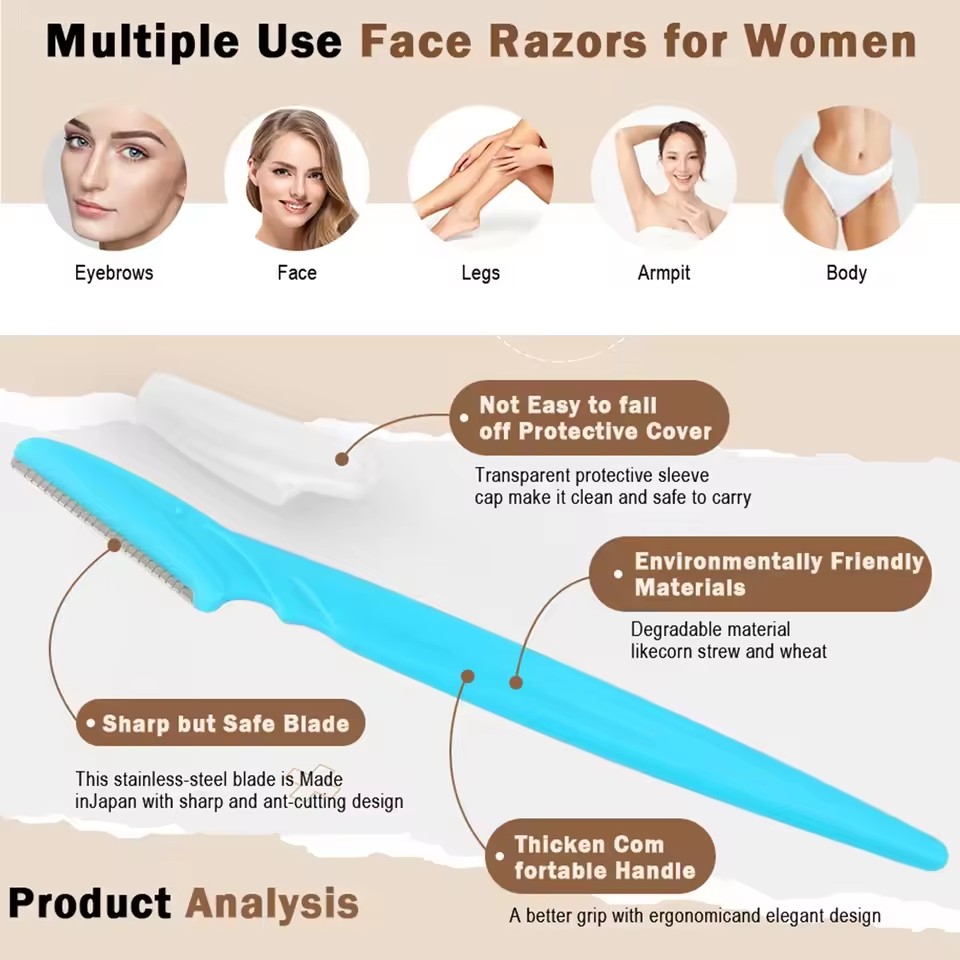 5/10/30/40pcsbrow Razor and Fa - Men'S Grooming Scissors recension och pris