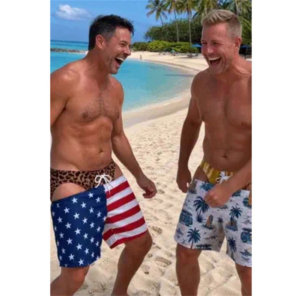 Men Fun Hip Print Swim Trunks, - Men'S Grooming Products recension och pris