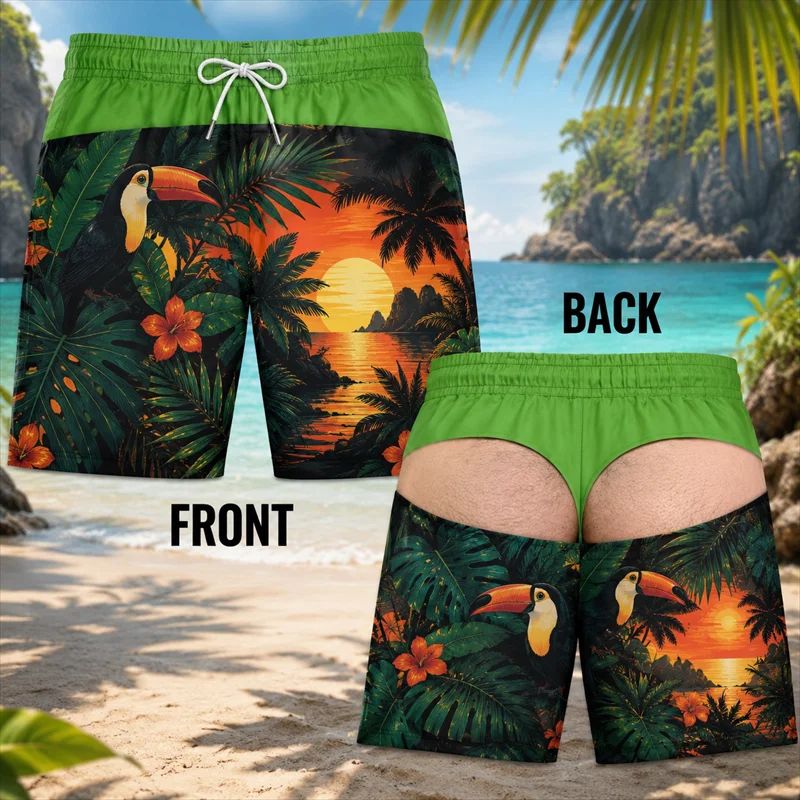 2026 Men Fun Hip Print Swim Tr - Men'S Grooming Products recension och pris