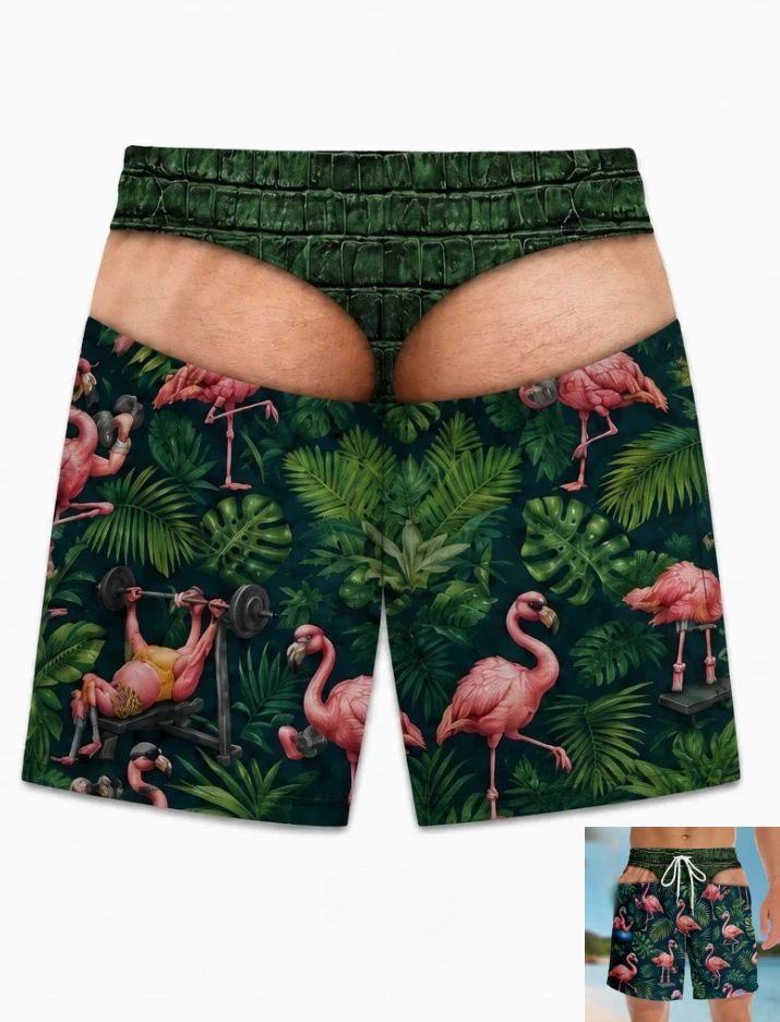 Men Fun Hip Print Swim Trunks, - Men'S Grooming Products recension och pris
