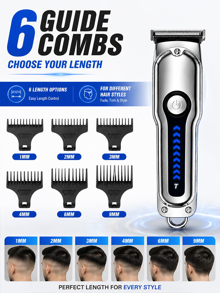 Men Hair Clipper T-Blade Cordl - Men'S Grooming Haircut recension och pris