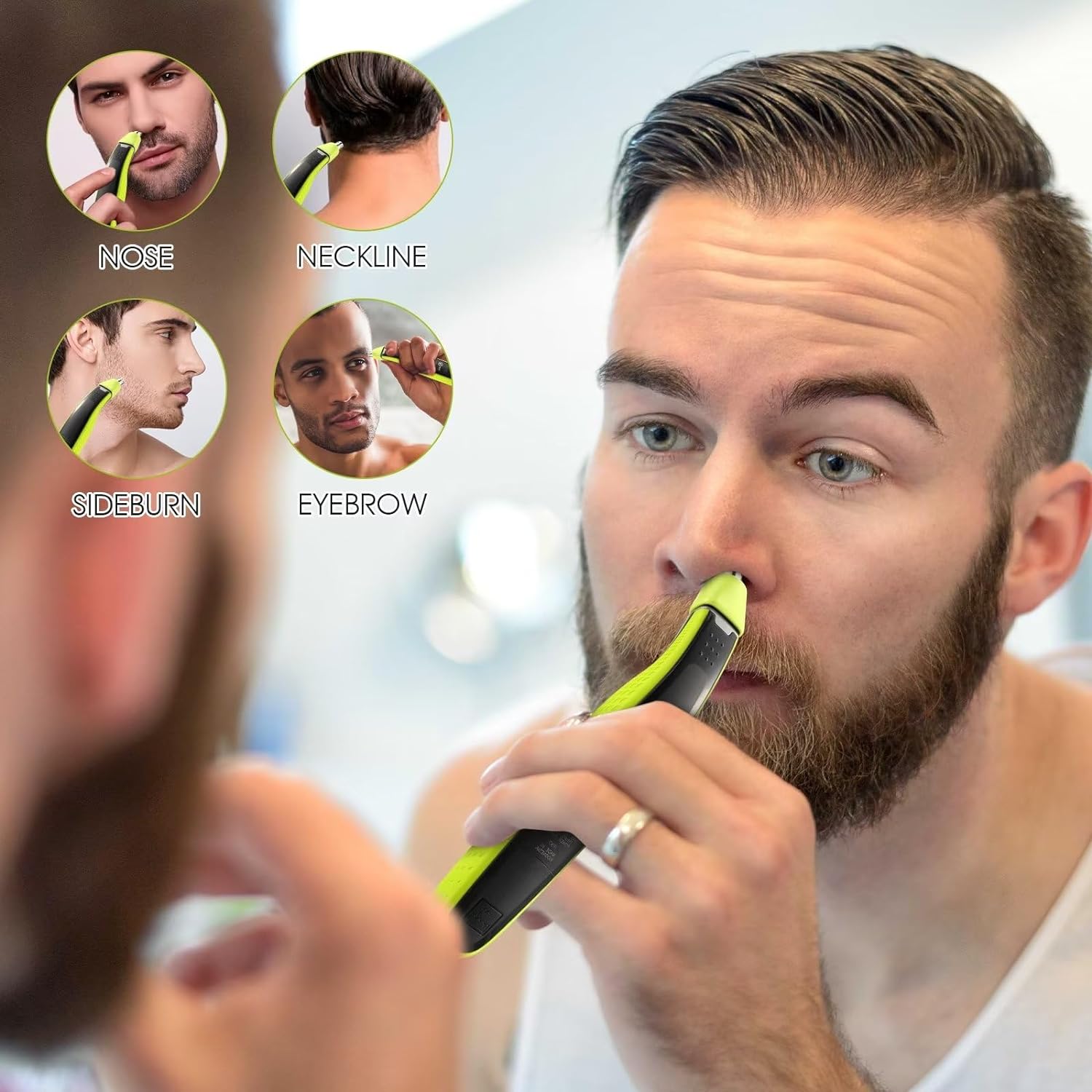 YUKU Nose Hair Trimmer Replace - Men'S Grooming Scissors recension och pris