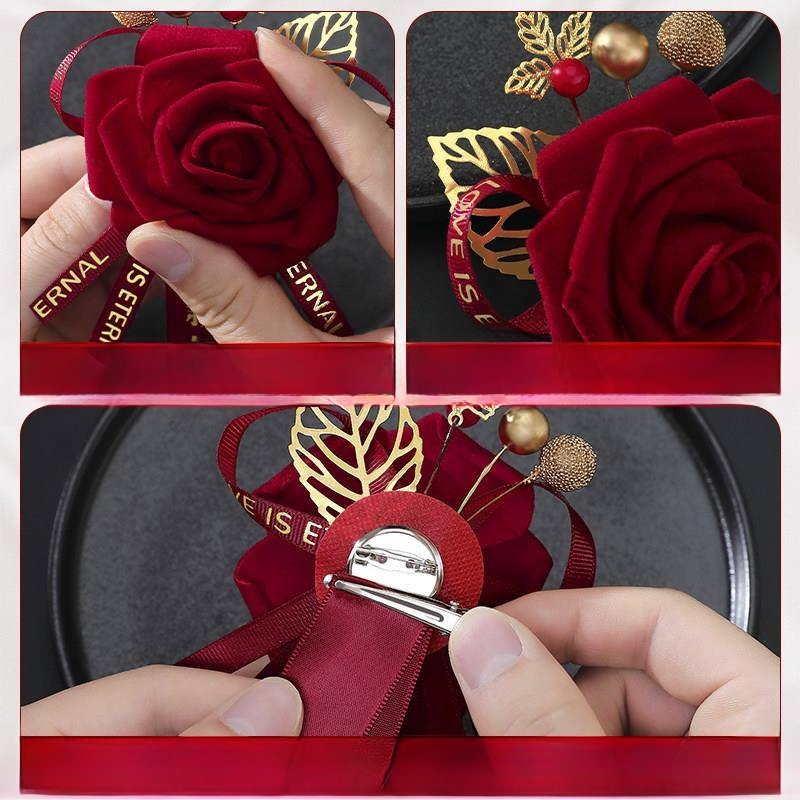 Wedding Chest Flower Full Set  - Men'S Grooming Set recension och pris