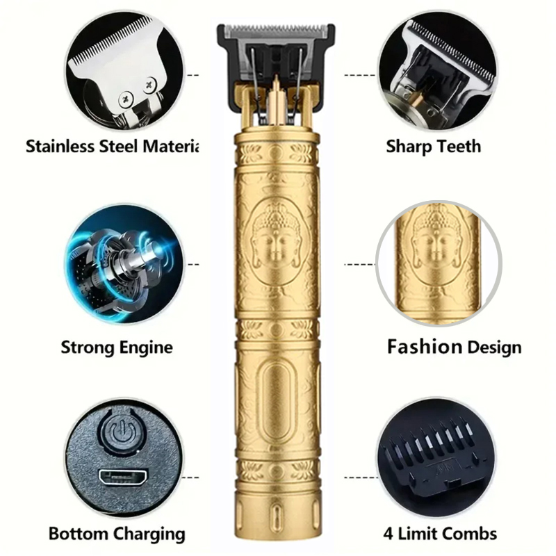 Cordless T9 Hair Trimmer for M - Men'S Grooming Scissors recension och pris