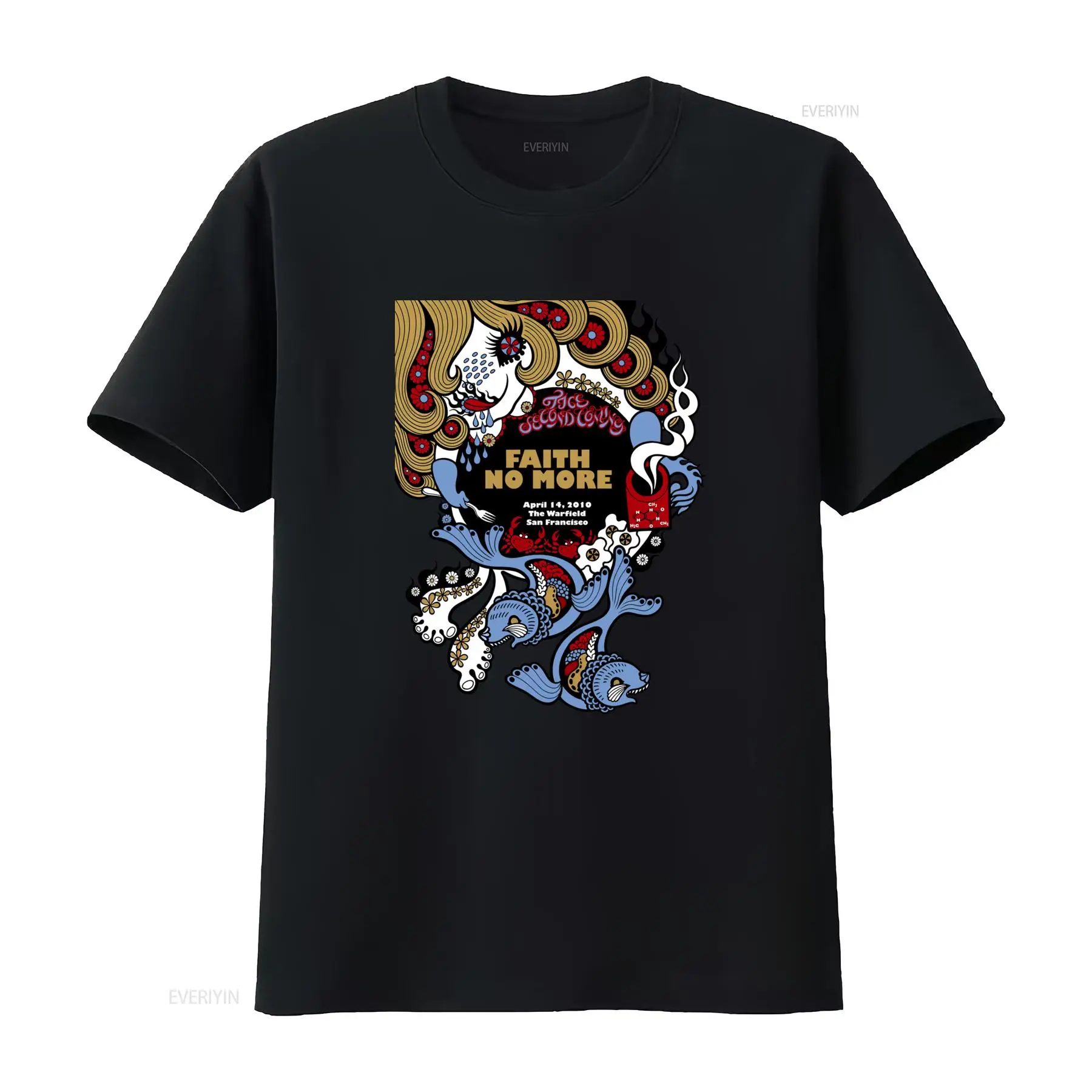 Faith No More T Shirt Face Sec - Face Wash Mens recension och pris